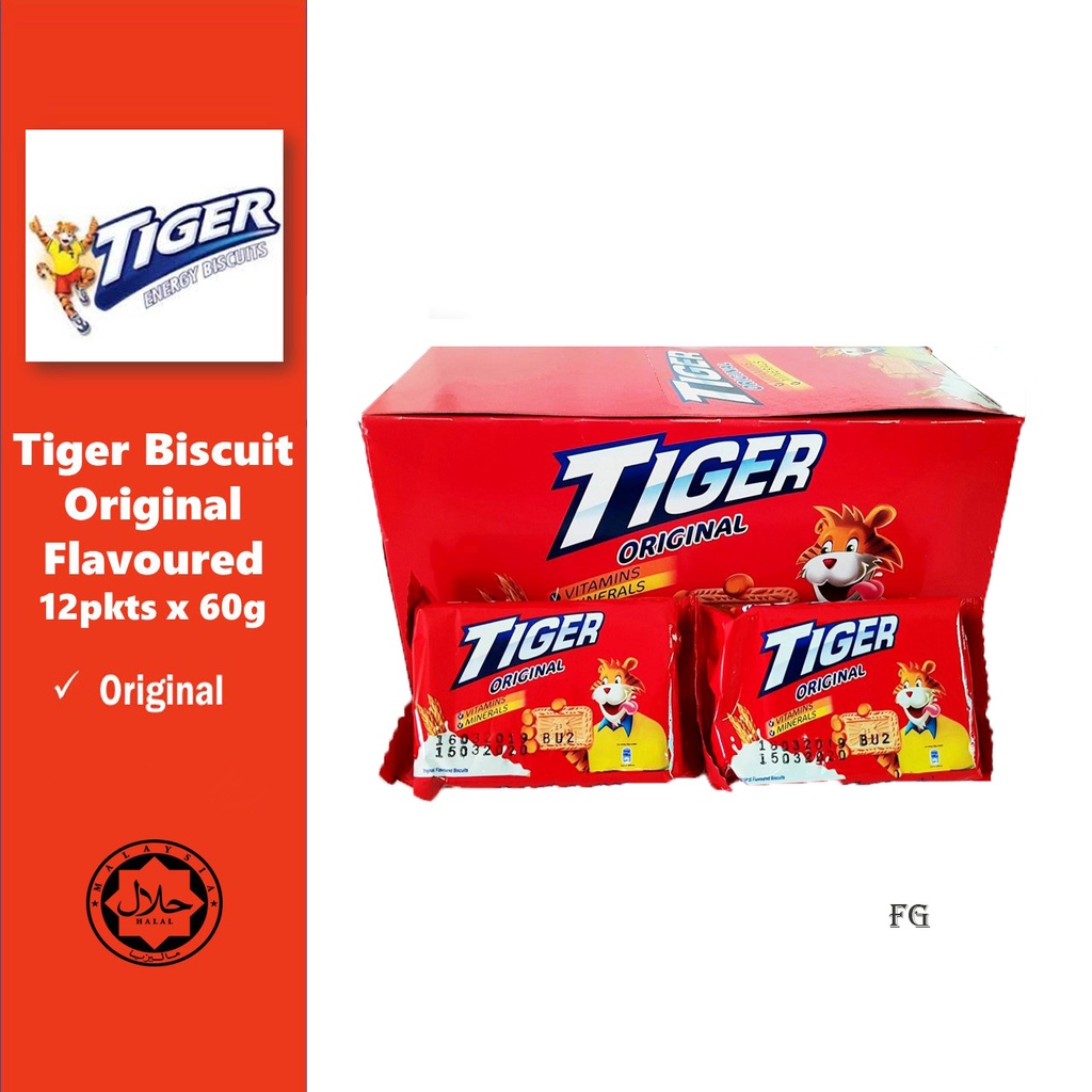 Tiger Biscuit Original Flavoured (12pkts X 53.2g) Shopee Malaysia
