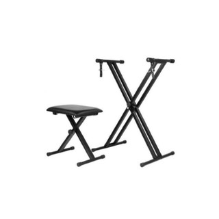 Double X Keyboard Stand and Piano Stool /Chair Solid Heavy Duty