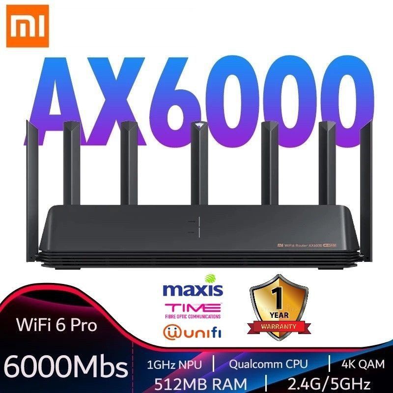 Xiaomi Mi Router AX6000 WiFi6 Enhanced Edition Home Gigabit Port 5G ...