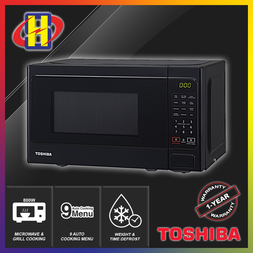 TOSHIBA MICROWAVE OVEN 20L DELUXE SERIES ERSGS20(K)MY Shopee Malaysia