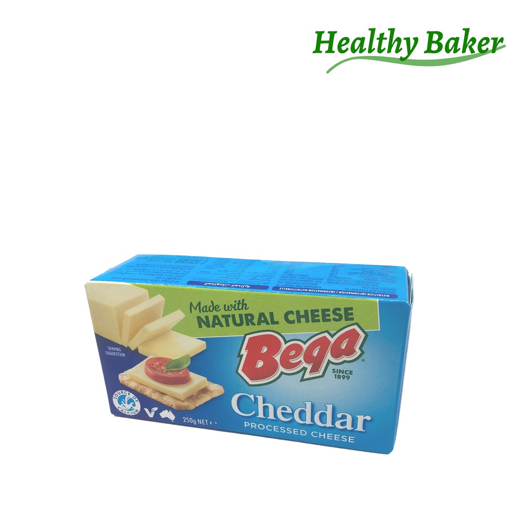Bega Cheddar Cheese 250g Keju Cheddar Processed Cheddar Cheese