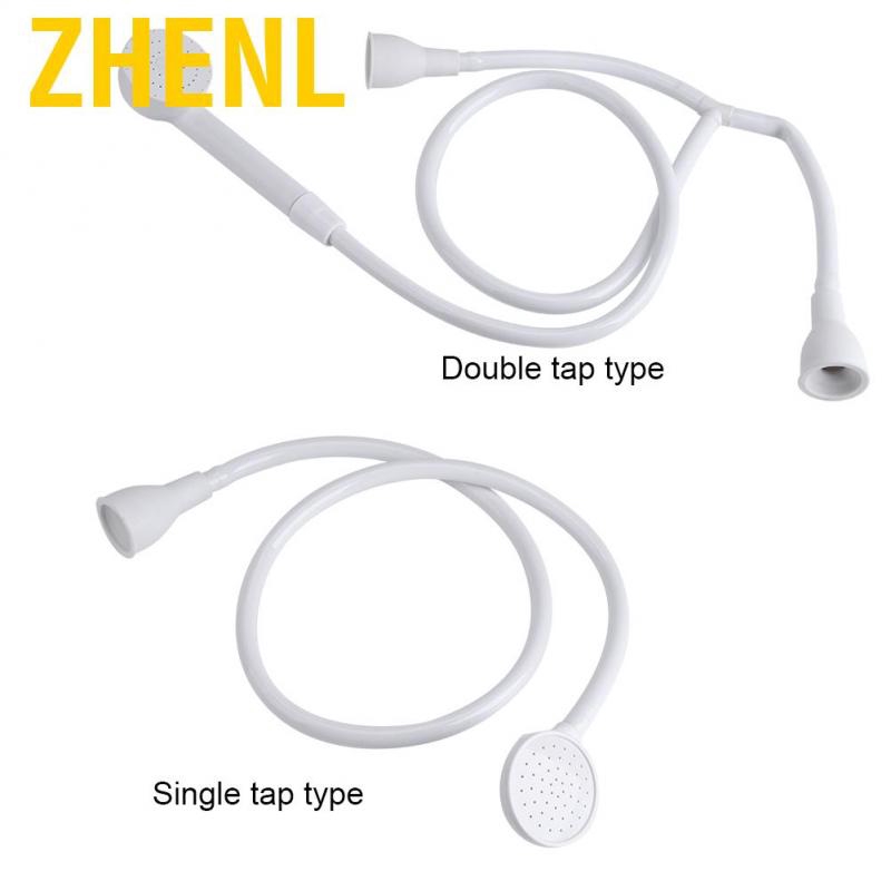 Zhenl Dog Shower Head Spray Drains Strainer Pet Bath Hose Sink