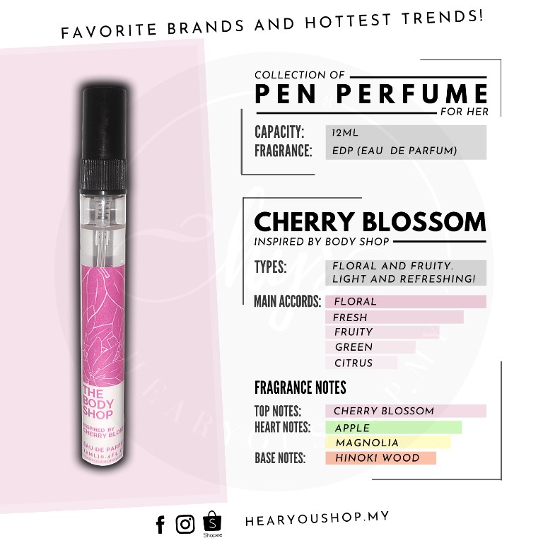 Pen Perfume 12ml Viral Ready Stock High Quality For Her Him Shopee Malaysia