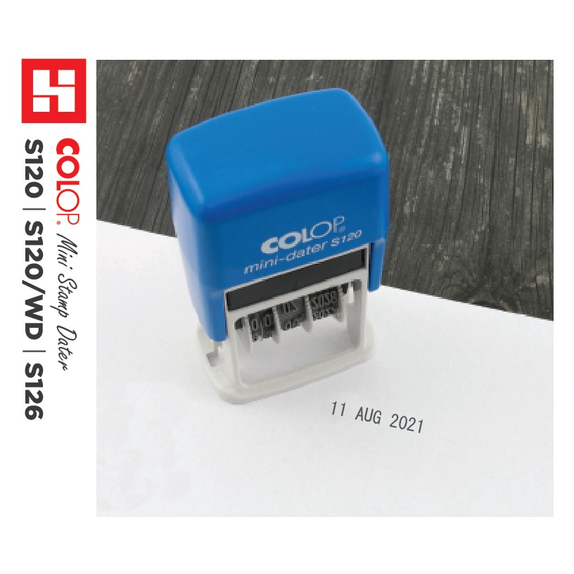 Colop S120 Stamp Self Inking Rubber Stamp Business Office Custom Mini Stamp 4mm 