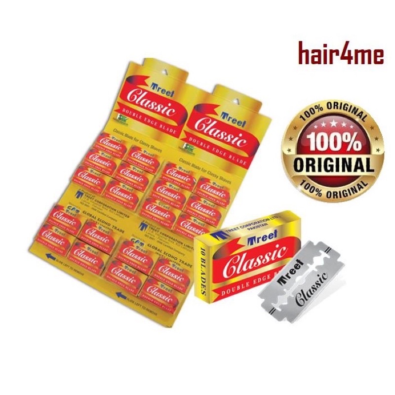 Barber Razor Classic Treet Double Edge Blade (20 x 10 Blades 200's