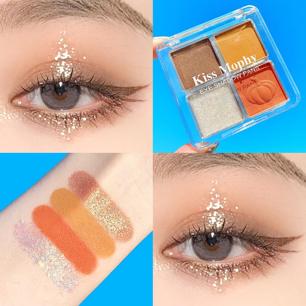 Multi Have Pumpkin eyeshadow palette does not take off makeup matte pearlescent daily waterproof student Quality - Image 4