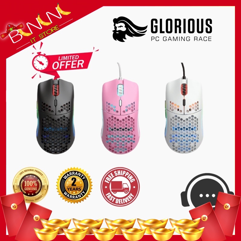 Buy Ready Stock Glorious Model O Model O Minus Matte Glossy Black White Pink Gaming Mouse Seetracker Malaysia