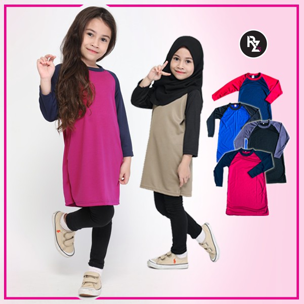 RZ CLO Jersi Muslimah kanak-kanak / baju muslimah / Girl Shirt / jersi muslimah / Jersey