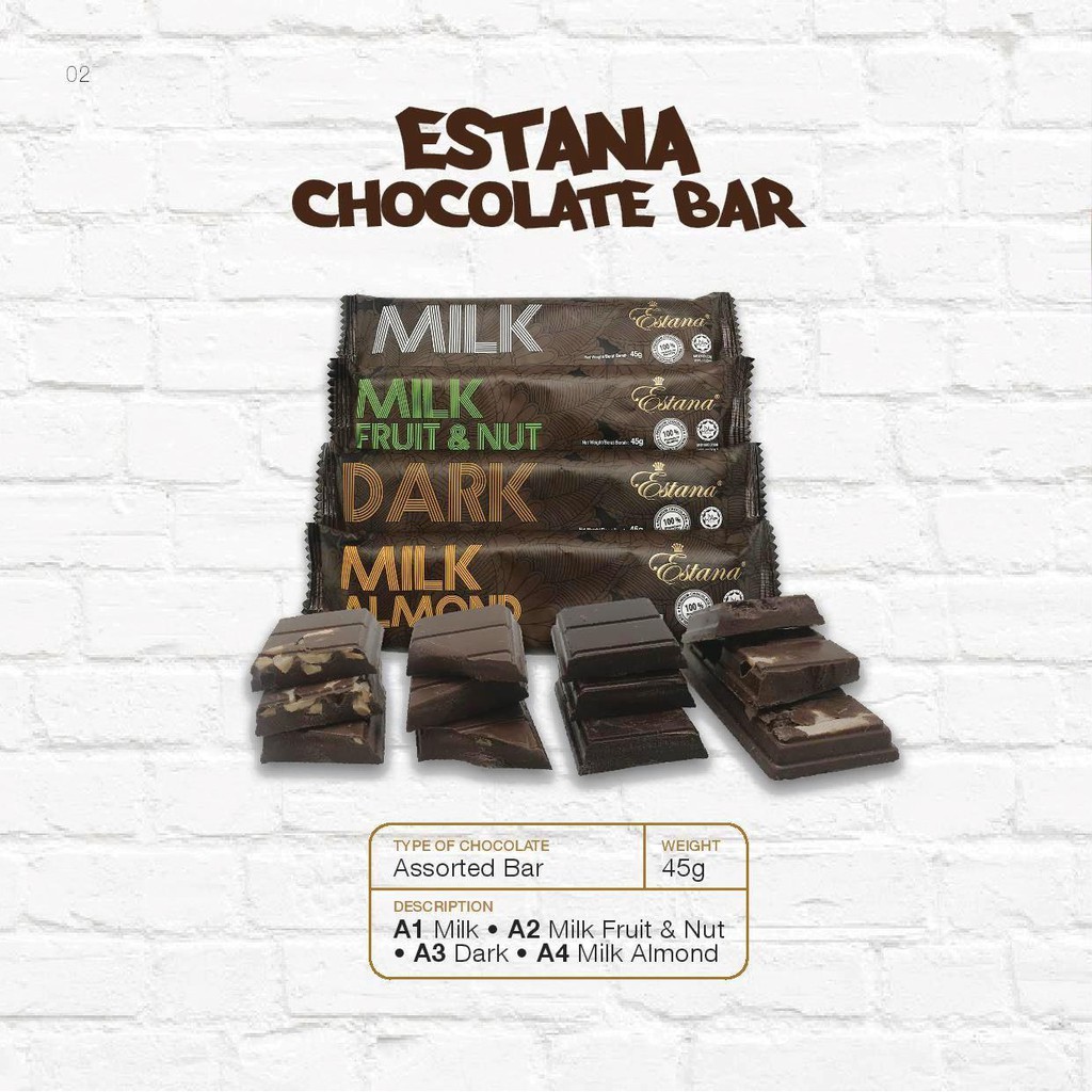 Estana Chocolate Bar 45g