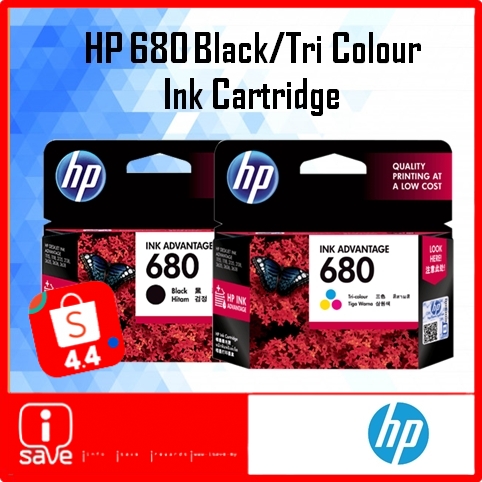 hp 680 black and colour ink cartridge