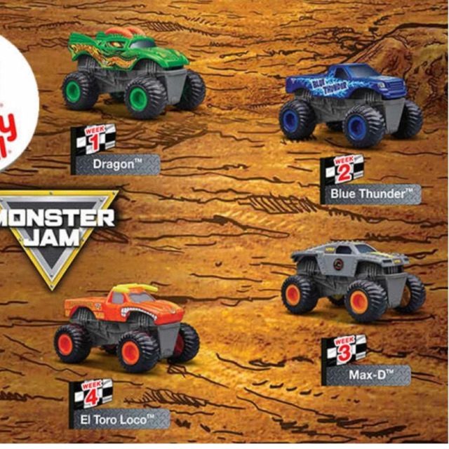 mcdonald's monster jam toys 2019