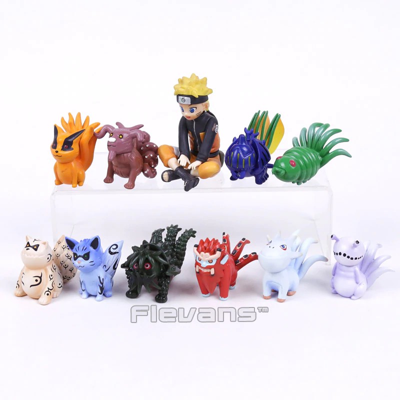 Naruto Child Uzumaki Naruto And Bijuu Kyuubi Kurama Gaara Shukaku Utakata Pvc Figures Toys 10pcs Set Shopee Malaysia - utakata shirt roblox