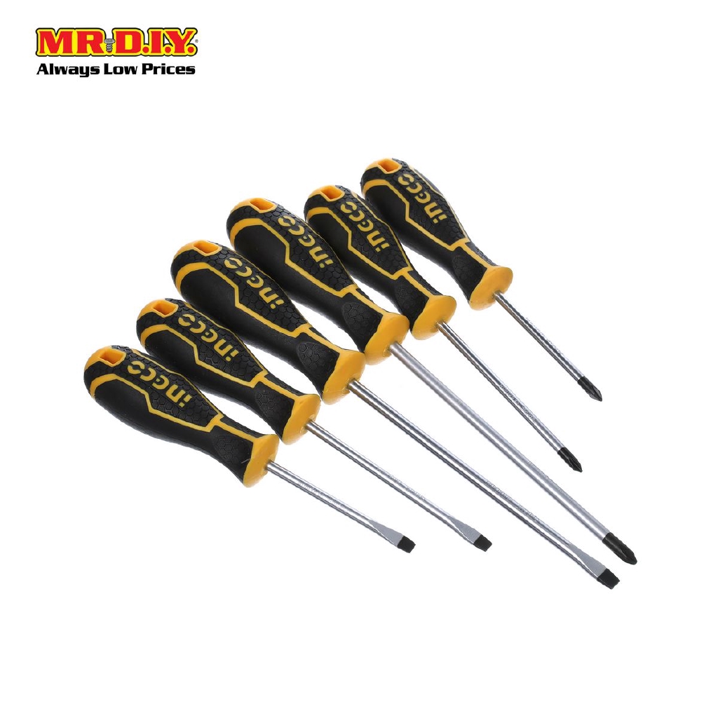 INGCO Screwdriver Set ( 6pcs ) HKSD0628 Shopee Malaysia