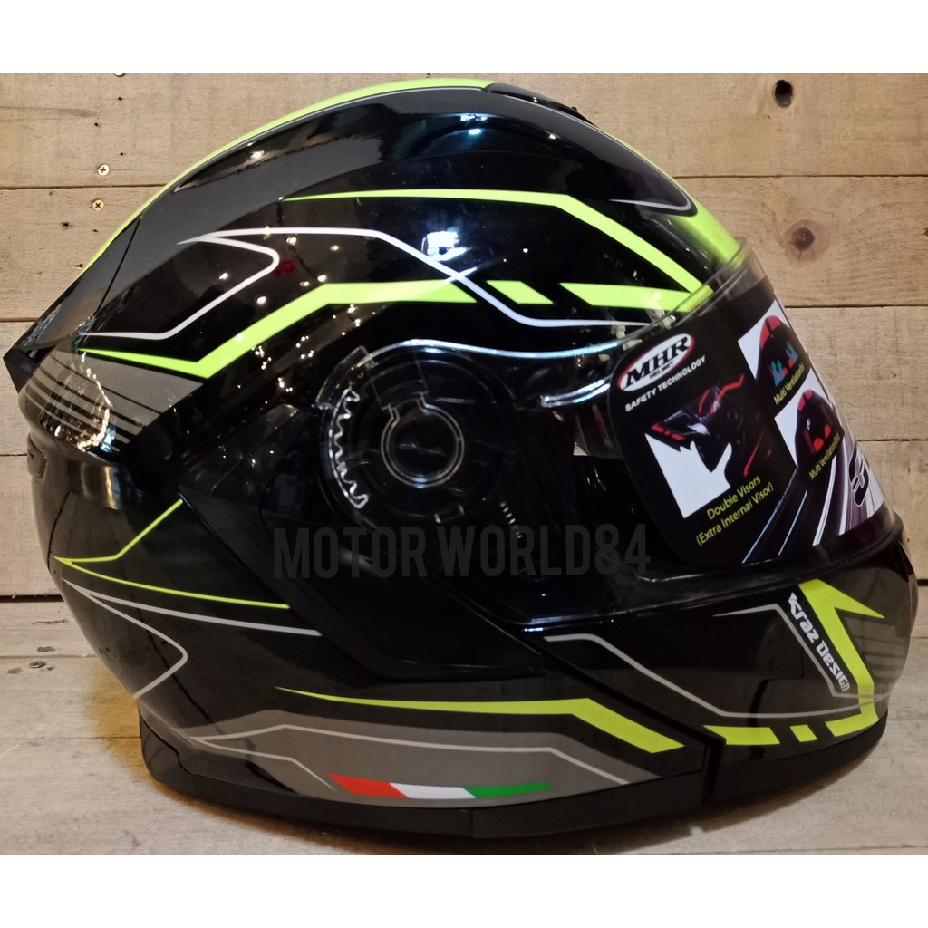 MHR FLIP UP FULL FACE HELMET | Shopee Malaysia