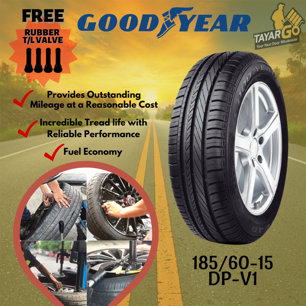 TAYARGO Tayar Kereta 185 60 15 Goodyear Tyre China Tyre Car Tyre Car