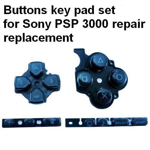 SONY PSP 3000 3001 3006 Keypad Rubber Button Set ( Left Right Home Menu ) PSP3000 Repair