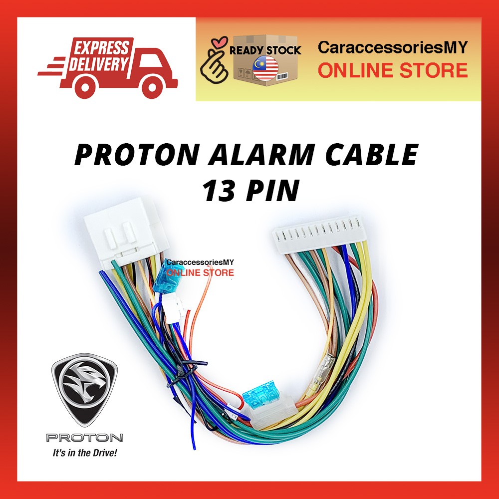 E83383 PROTON INTERCONNECT CABLE OEM REP.ALARM Proton alarm cable 13 pin car alarm Proton 13Pin Alarm Socket Connector