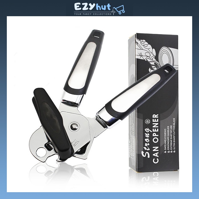 3 In 1 Can Opener Multipurpose Bottle Opener Stainless Steel Kitchen Tools Canning Knife Pembuka Tin Alat Dapur