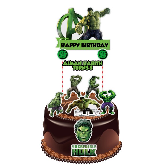 The Incredible Hulk Cake Topper Diy 