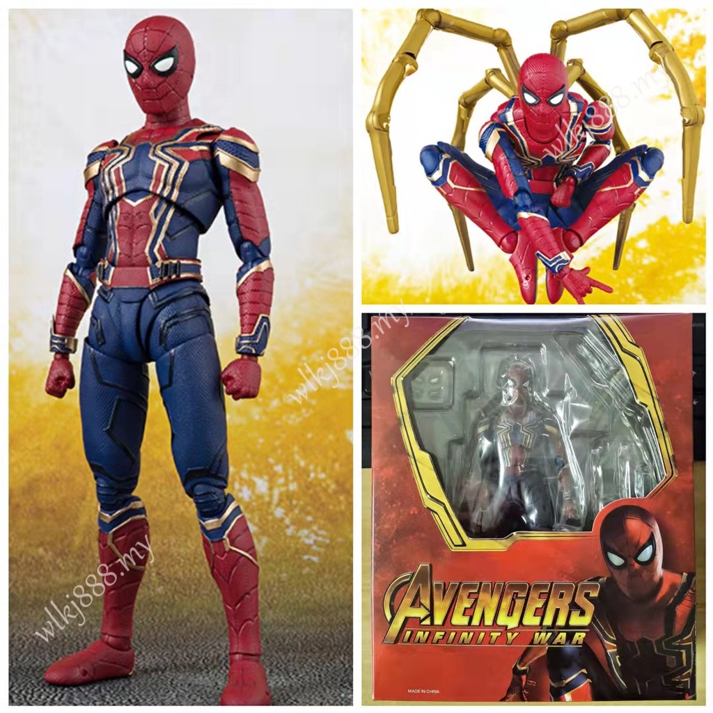 SHF Iron Spiderman Marvel Avengers 3 Infinity War Normal Edition Hand-made  Model | Shopee Malaysia