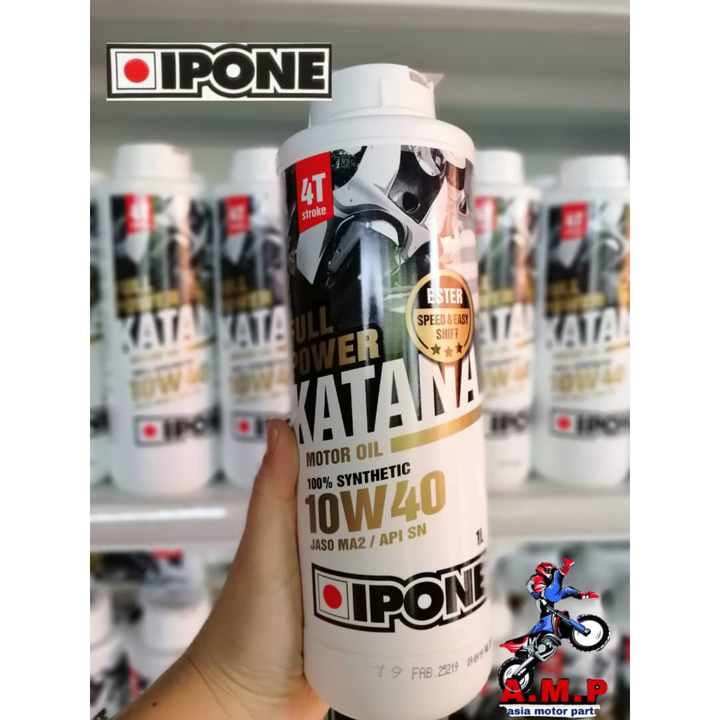 IPONE Full Power Katana 10W40 Engine Oil Motorcycle 1Liter Y15ZR, LC135