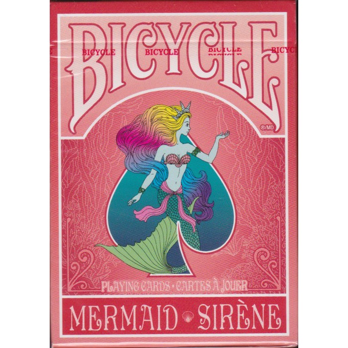 Mermaid Playing Cards Red by US Playing Card Co 