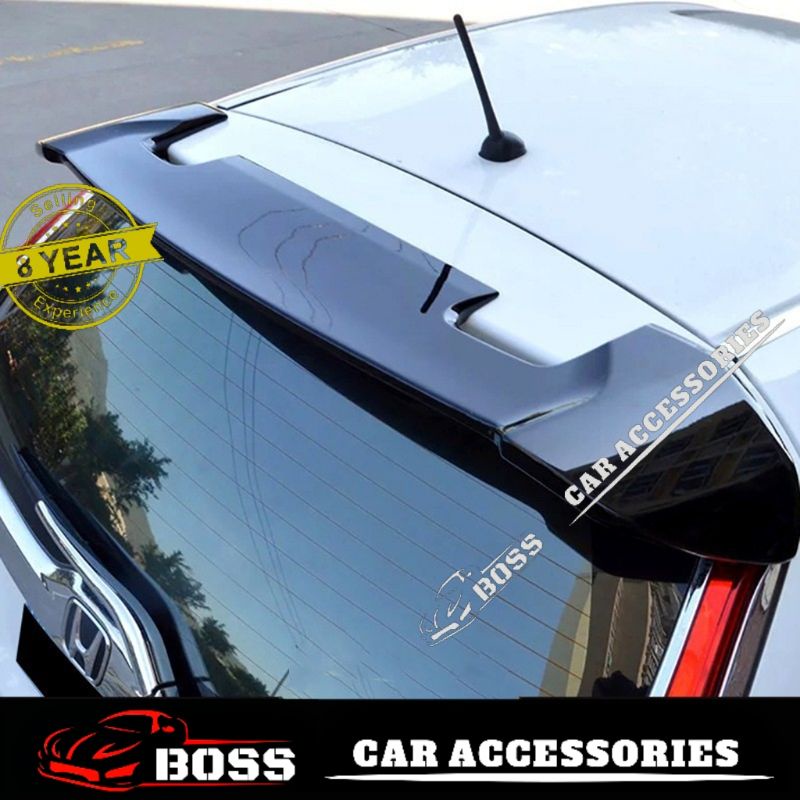 Honda Jazz GK5 Rear RS Spoiler Rear Spoiler Garnish Carbon Fiber Cover