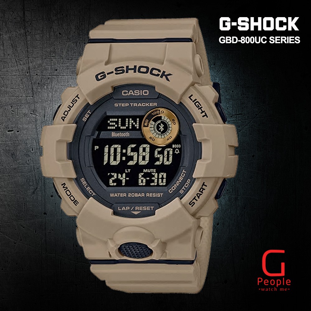 Casio G Shock Gbd 800uc 5cr Gbd 800uc 5c Gbd 800uc 5 Gbd 800uc Bluetooth Step Tracker Watch 100 Original Shopee Malaysia