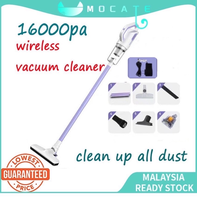 🔥READY STOCK🔥🇲🇾 2 in 1 Handheld Cord Cordless Vacuum Cleaner 16000Pa Strong Suction Vacuum Dust Collector Handheld Vacuu