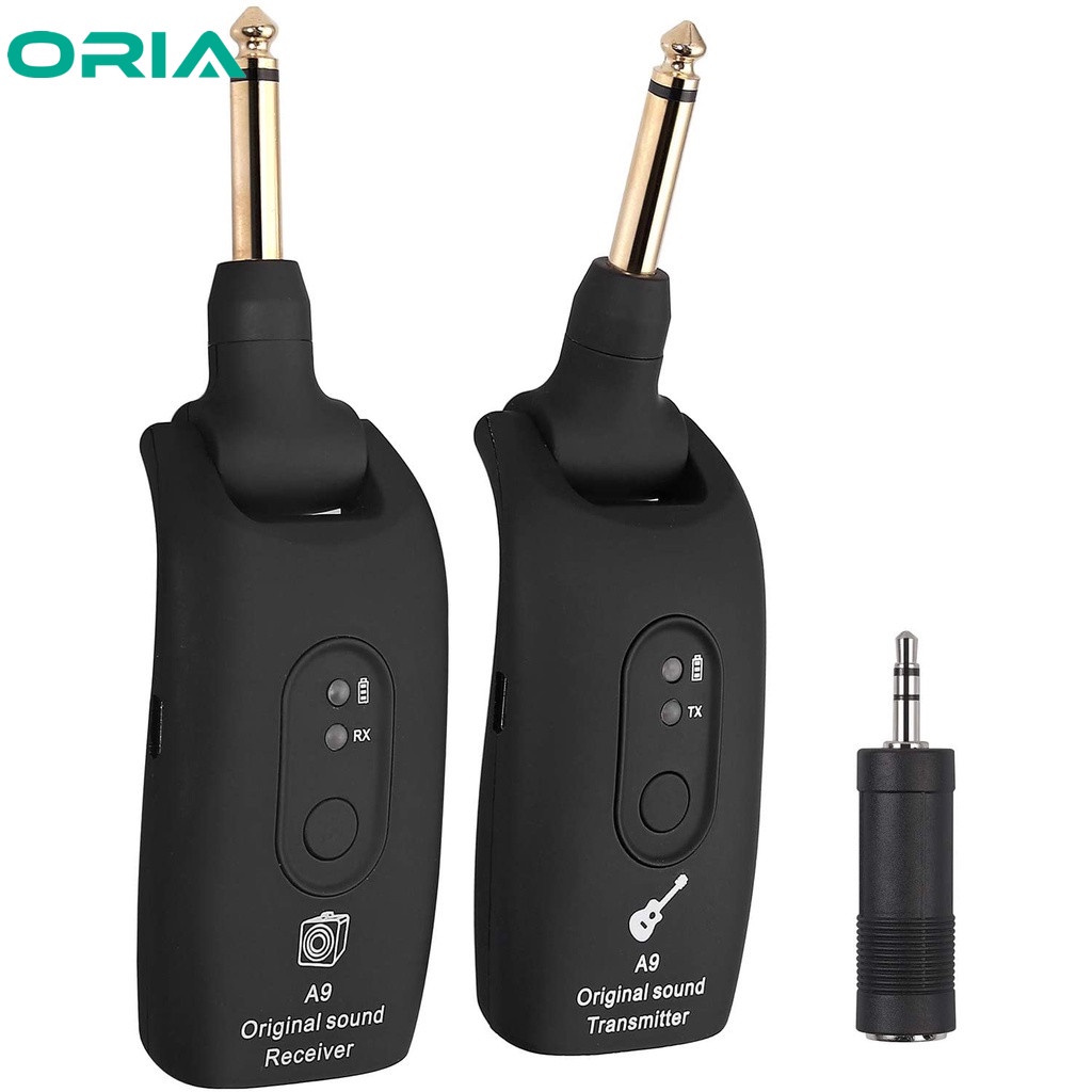 ORIA A9 2.4GHz Guitar Wireless Transmitter Receiver for Most Audio Equipment