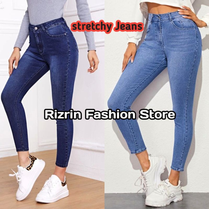 Seluar stretchable Jeans perempuan/stretchable skinny jeans pants for ...