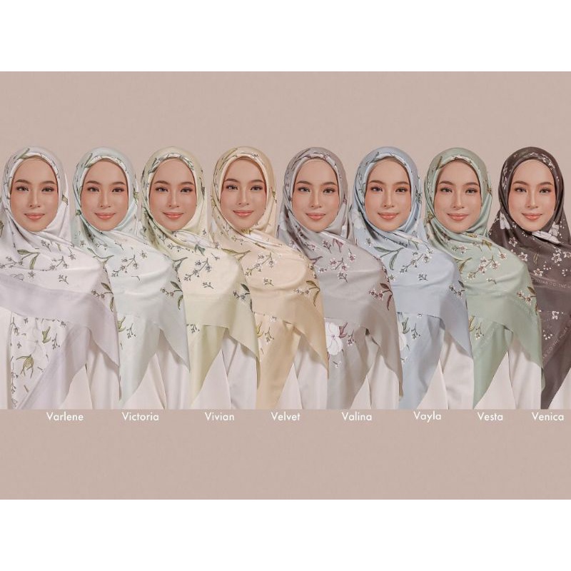 The Hijab Co Vierra Square Scarf - Elegant, exclusive design, lightweight, breathable