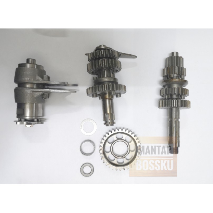 HONDA EX5 DREAM ENGINE GEAR (1,2,3,4) TRANSMISSION ASSY + DRUM DEAR ...