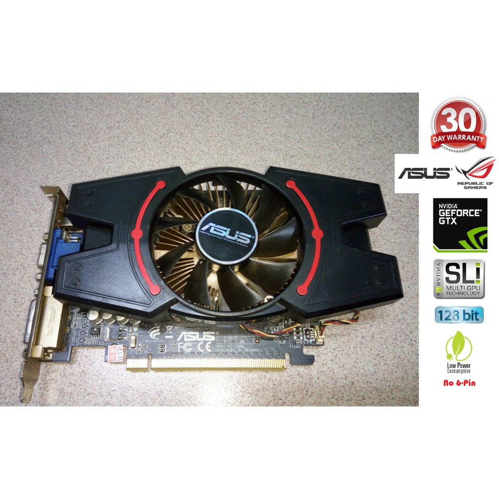 Asus Nvidia Geforce Gts 450 Oc 128 Bits 1gb Gddr3 Non 6 Pin Graphics Card Shopee Malaysia