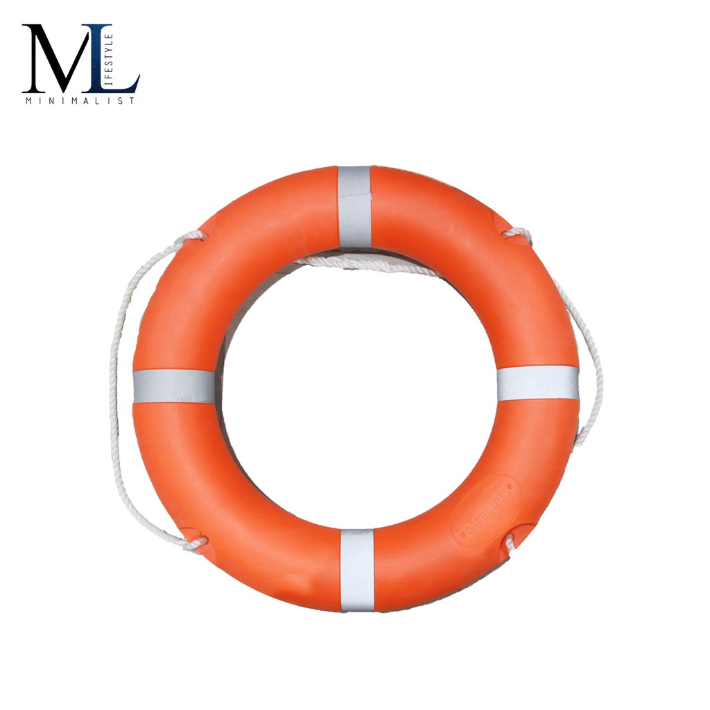 Minimalist Lifestyle:- High Quality Marine Life Buoy Rescue Ring for Adults 28 Inch