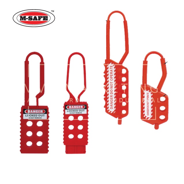 MSAFE SAFETY NYLON LOCKOUT HASPS / LOTO MULTIPLE PADLOCK LOCKOUT HASP