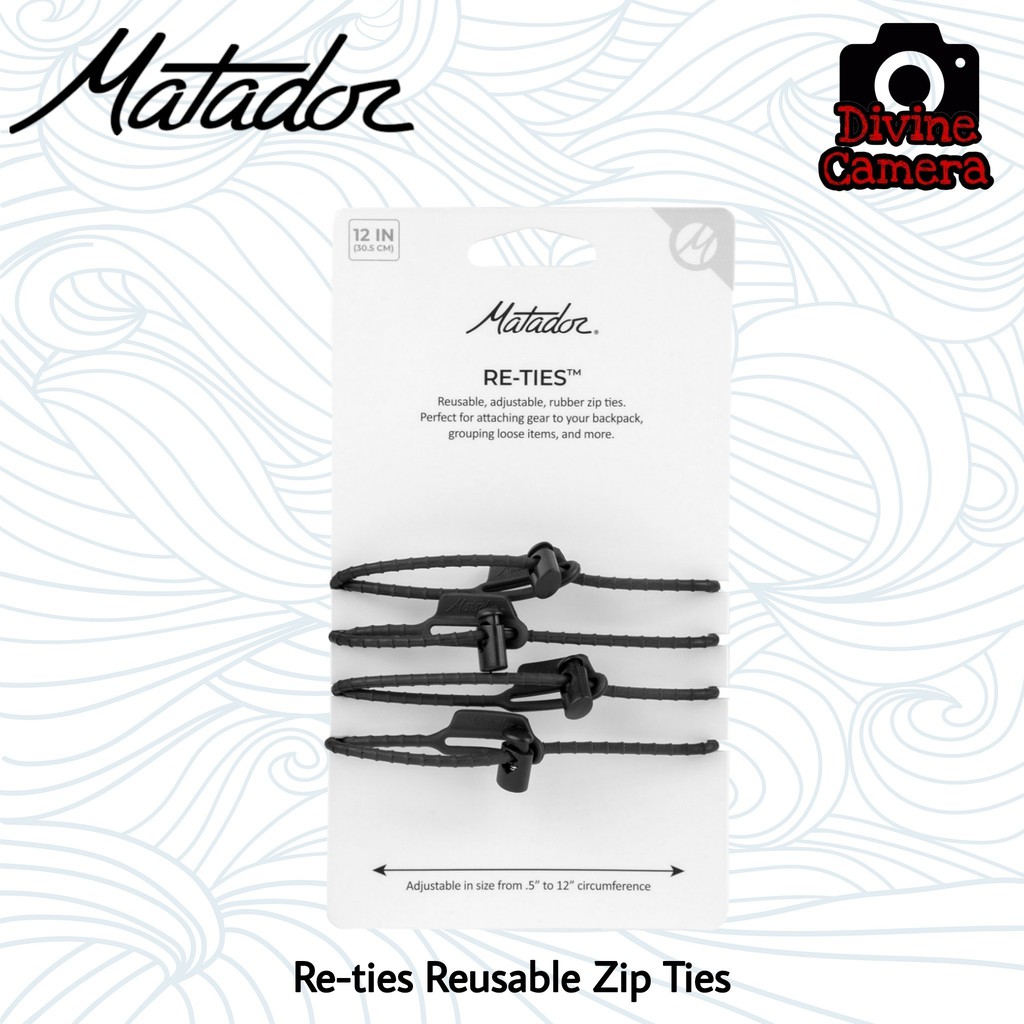 Matador Re-Ties Reusable Zip Ties 4-Pack