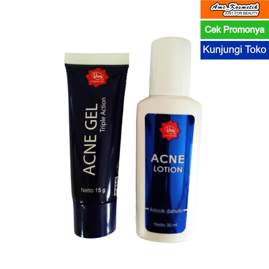 Viva Acne Gel With Acne Lotion 2in1 Packet For Acne Skin Shopee Malaysia