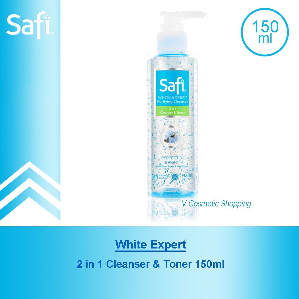 safi white expert cleanser toner