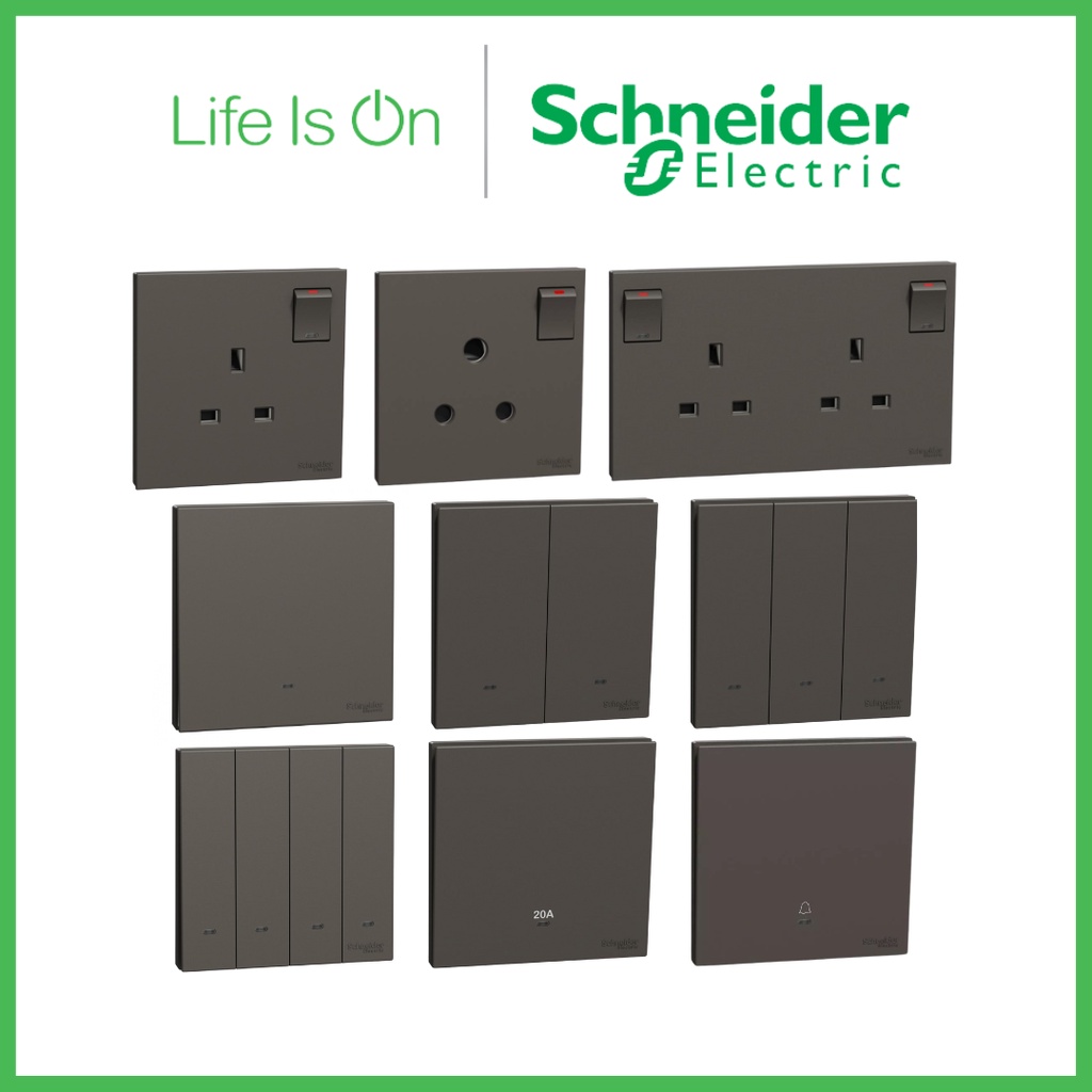 Schneider AvatarOn C Switches & Sockets / 13A Switch Socket / Water