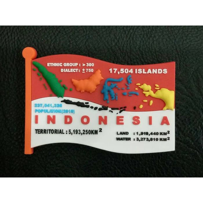 Fridge Magnets Indonesian Flag Souvenirs Of The Country Of Indonesia