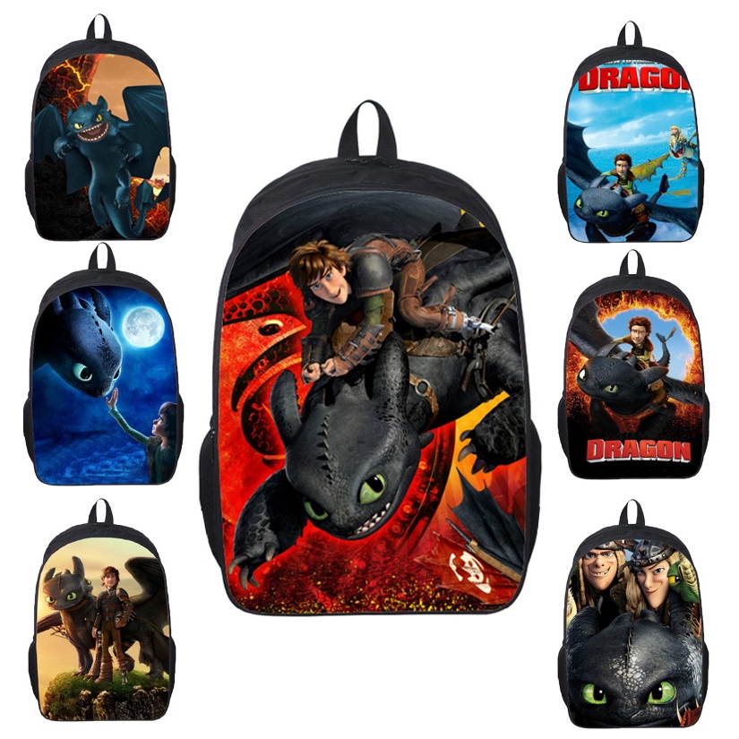 How to Train Your Dragon Backpack Schoolbag Mens Boys School Shoulder Bags