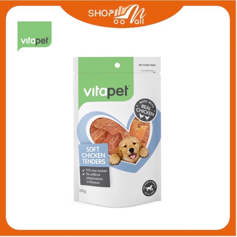 Vitapet Soft Chicken Tenders Dog Snack Dog Treat 100gm Shopee Malaysia