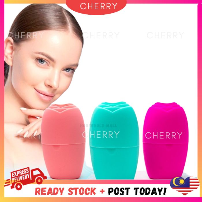 CHERRY Ice Face Roller Face Eye Reusable Beauty Ice Facial Contour Roller Face Skin Care Silicone Stick Face Mold