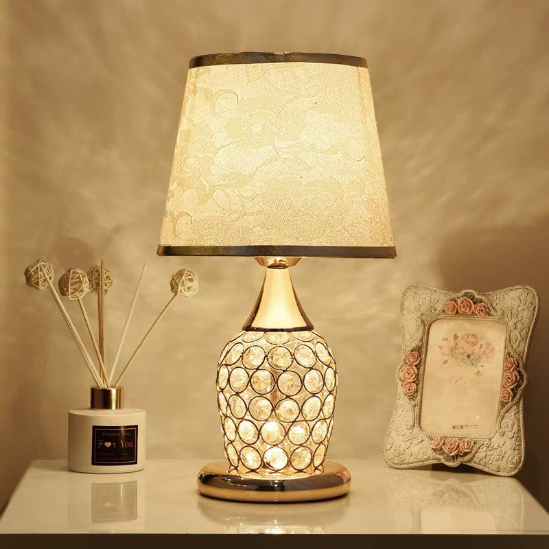 Modern LED Crystal Bedroom Table Lamp Bedside Table Lamp Lampu Meja   59b30ead07e7fd9bc88921b813304ff2