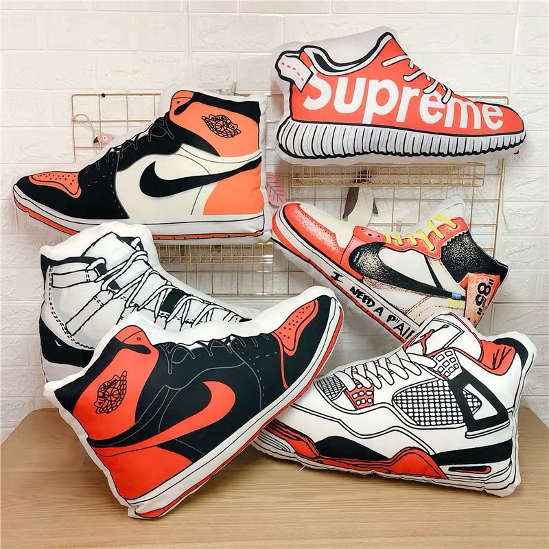 Aj Jordan Basketball Shoes Pillow Sleeping Pillows Soft Plush Pp