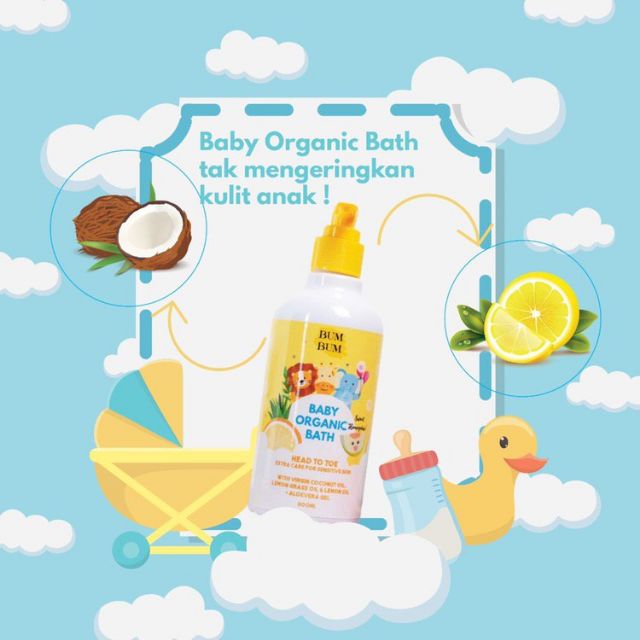 Bum Bum baby Organic Bath | Shopee Malaysia