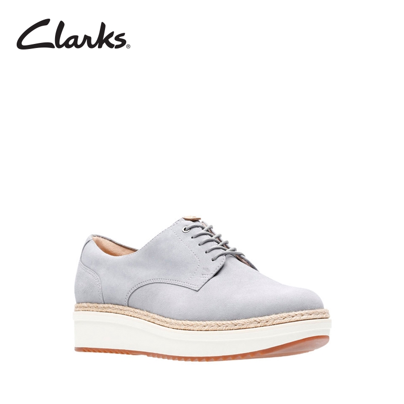 clarks grey suede shoes