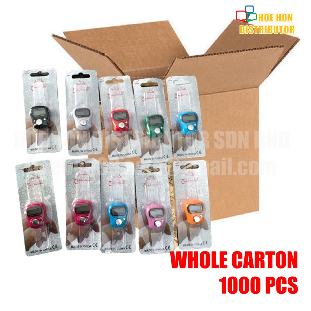 Digital Islam Muslim Tasbih Misbaha Sembayang Doa Buddha LED LCD Display Finger Hand Tally Counter 1000pcs Whole Carton