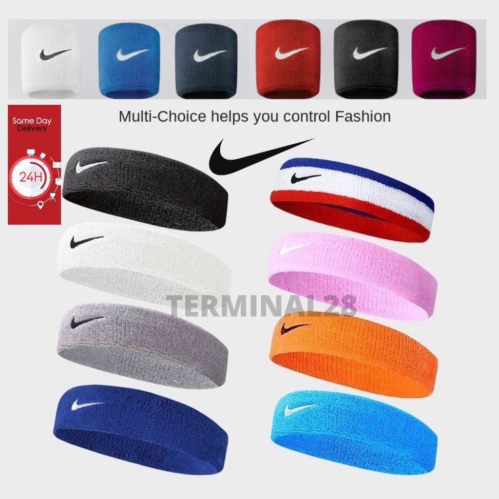 HOT DEALS HOT SALESEX STOCK NIKE HAIRBAND HEADBAND WRISTBAND JALUR RAMBUT SUKAN GOOD QUALITY FASHION SPORT FOOTBALL